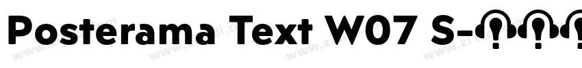 Posterama Text W07 S字体转换